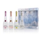 Pravda Vodka Miniaturen-Set (4 x 50ml) – Premium Flavored Wodka Tasting Pack – Exotische Auswahl: Raspberry, Peach, Pineapple & Coconut