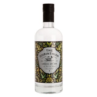 The Corinthian London Dry Gin (0,7L, 40% Vol.) – Premium Dry Gin mit Pomelo, Jasmin & Kamille – Handgefertigt in London – Mild & Floral
